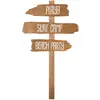Image de Grandes PANCARTES Playa surf camp BEACH PARTY en bois 70cm
