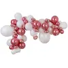 Image de Kit Arche de 70 ballons La Gipsy, Blanc et Rose Gold