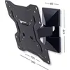 Image de Support Mural Inclinable Et Orientable - 19''-43'' - 30 Kg - Vesa 200x200 - Mediafix