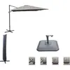 Image de Set d'ombrage complet (1 parasol déporté NH 3x3 + 1 housse + 1 lestage) - taupe
