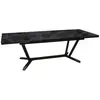 Image de Table de jardin Vita graphite/magma en Aluminium 180/230/280 x100 cm - plateau Kedra