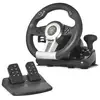 Image de Spirit of Gamer Race Wheel Pro Noir, Argent USB Volant + pédales Analogique/Numérique PC, Playstation 2, Playstation 3 - Neuf