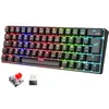Image de Spirit Of Gamer XPERT K200 | Clavier Gamer sans Fil & Bluetooth RGB | KL AZERTY Ultra Compact 60% | Switches Rouges mécaniques Anti-Ghosting | Compatible Windows, Smartphone & Tablette (Noir) en occasion ou reconditionné