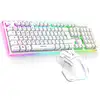Image de Spirit of Gamer CLS-MK600WT clavier Souris incluse Gaming USB AZERTY Blanc - Neuf