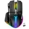 Image de Spirit of Gamer PRO M5 DARK WIRELESS souris Gaming Droitier RF Wireless + Bluetooth + USB Type-C Optique 8000 DPI - Neuf