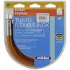 Image de Flexible Tuyau Gaz Inox 1m50   Compatible Butane Et Propane   Installation Rapide   Résistance À La Corrosion   Addax