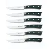Image de Laguiole Cuisson - Set De 6 Couteaux À Steak En Acier Noir - "lustrobois"