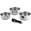 Image de Fauchon Art De La Table - 3 Casseroles 16/18/20 Cm Amovible Inox 18/8 Induction