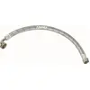 Image de Tuyau Tressé Inox 70 Cm Raccord 1' (26x34) Pour Pompe D'arrosage