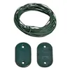 Image de Ribimex - Kit Fixation Vert Pour Brise-vue Lot De 30 Avec 4 Mètres De Fil
