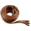 Image de Real Cable RCA M/RCA M, 5m câble audio 3 x RCA Marron - Neuf