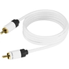 Image de Real Cable RCA M/RCA M, 10m câble audio Blanc - Neuf