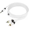 Image de Real Cable 2x RCA M/3.5mm M, 1.5m câble audio 1,5 m 3,5mm 2 x RCA Blanc - Neuf