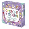 Image de Jeu d'observation Janod Mon Premier Cherche & Trouve - Licornes 3+ 1-4 joueurs Coopératif Plateau recto/verso 20 cartes Dé en bois Violet / Pastel - Neuf