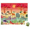 Image de Puzzle Animaux de la Savane - 54 Pièces en Carton Écologique - Neuf