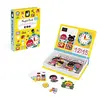 Image de Janod - Magneti'Book J'apprends l'heure - Jeu Educatif Magnétique 75 Pièces - Apprentissage Motricité Fine et Imagination - Dès 3 Ans, J02724 en occasion ou reconditionné