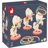 Image de Janod Jeu de lancer d'anneaux - Chevaux en bois Jeu d'adresse pour enfants