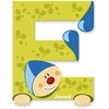 Image de Janod Clown lettre E Vert,Bleu 3-6 ans Vert,Bleu 3-6 ans