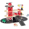 Image de Janod Bolid - Caserne de pompiers Jouets en bois avec véhicules