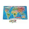 Image de Puzzle Magnétique du Monde en Bois - 92 Pièces Éducatif - Neuf