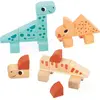 Image de Jeu de construction Janod Dino - Cubicosaurus jeu de construction en bois dinosaure