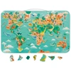 Image de Janod Bois Tableau magnétique Dinosaure Carte du monde Jouets éducatifs