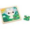 Image de Janod My First Wooden Puzzle Rabbit 9 pieces
