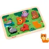 Image de Janod Puzzle en bois animaux de la forêt - chunky Puzzle 7 pièces bois