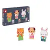 Image de Puzzle Magnétiques Animaux de Compagnie en Bois - Chat, Chien et Lapin - Neuf