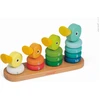 Image de JANOD Jeu d'empilage Famille de canards Jouets éducatifs en bois Petits enfants
