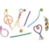 Image de Janod jouets créatifs - Scoubidou Peace & Love Kit de bricolage pour enfants
