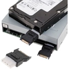 Image de MCL Adapteur D'Alimentation SATA Molex 5 1/4 Molex 5.25 FM 15-pin SATA M Noir - Neuf