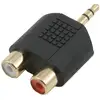 Image de MCL 3.5mm / 2xRCA Adapter Noir - Neuf