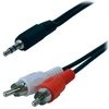 Image de MCL MC720GE-1.5M câble audio 1,5 m 3,5mm 2 x RCA Noir, Rouge, Blanc - Neuf