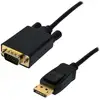Image de MCL MC294-1.5M câble vidéo et adaptateur 1,5 m DisplayPort VGA (D-Sub) Noir - Neuf
