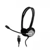 Image de MCL MK1A99BZCSQMUSBAB casque Avec fil Arceau Bureau/Centre d'appels USB Type-A Noir - Neuf