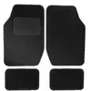 Image de Jeu de 4 Tapis Voiture Palerme moquette noir ganse noire - Réf. 63493