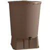 Image de Bellijardin - Récupérateur D'Eau De Pluie Rond 500 L + Socle + Kit Collecteur - Taupe