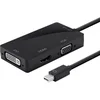 Image de Dlh Dy-tu3574 - Convertisseur Interface Vidéo - Mini Displayport (m) Pour Hd-15 (vga), Dvi-i, Hdmi (f) - 17 Cm