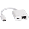 Image de DLH Adaptateur reseau USB-C (male) vers RJ45 gigabit ethernet (femelle) et port de charge USB-C PD 100W max (femelle) - Neuf