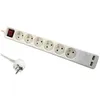 Image de Dlh Coupe-circuit Dy-wu2941w - 3680 W - Entrée : Alimentation - 6 Connecteurs De Sortie - 1.4 M - Blanc