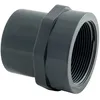 Image de Embout Pvc Pression Taraudé - Mâle À Coller / Femelle À Coller / Femelle À Visser. - Diamètres 50/40 - Taraudage 33/42 - Sorodist