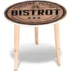 Image de TABLE d'appoint ronde en bois 40cm BISTROT