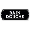 Image de Plaque de porte métal noire 7,5x19cm Bain Douche