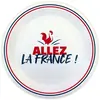 Image de Paquet de 6 Assiettes Cocorico Allez la FranceÅ¾ 23cm
