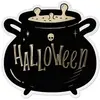Image de Sachet de 10 Serviettes Chaudron HALLOWEEN en papier