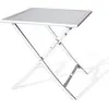 Image de Table de jardin carrée pliante en aluminium