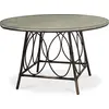 Image de Table de jardin ronde 4 places en aluminium