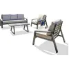 Image de Salon de jardin 5 places en aluminium