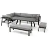 Image de Ensemble repas de jardin 9 places en aluminium